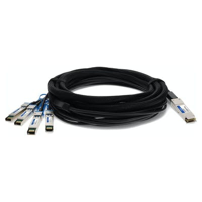 AddOn Networks MC2609130-005-AO InfiniBand/fibre optic cable 196.9" (5 m) QSFP+ 4xSFP+ Black