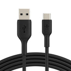 Belkin CAB001BT3MBK USB cable 118.1" (3 m) USB A USB C Black