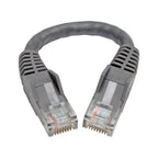 Tripp Lite N201-06N-GY networking cable Gray 5.91" (0.15 m) Cat6 U/UTP (UTP)
