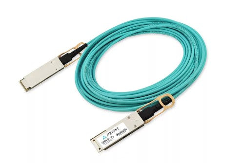 Axiom AXG104281 InfiniBand/fibre optic cable 1181.1" (30 m) QSFP28 AOC Aqua color