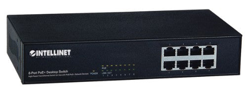 Intellinet 560764 network switch Fast Ethernet (10/100) Power over Ethernet (PoE) Black