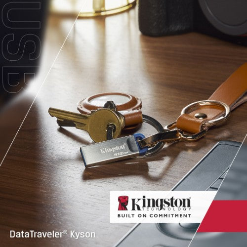 Kingston Technology DataTraveler Kyson USB flash drive 512 GB USB Type-A 3.2 Gen 1 (3.1 Gen 1) Stainless steel