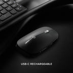 ALOGIC ASKBT3WC keyboard Mouse included Home/Office RF Wireless + Bluetooth Black