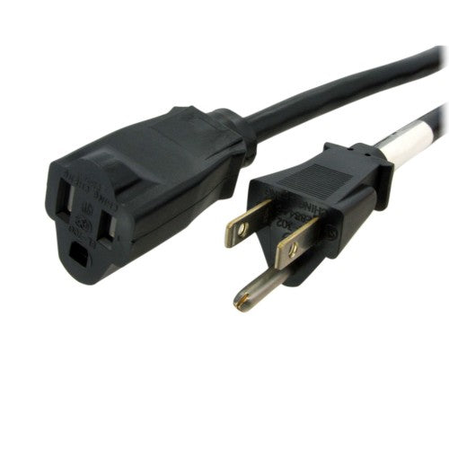 StarTech.com PAC10120 power cable Black 240.2" (6.1 m) NEMA 5-15P NEMA 5-15R