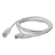 AddOn Networks ADD-15FSLCAT6A-WE networking cable Gray 179.9" (4.57 m) Cat6a S/UTP (STP) Round