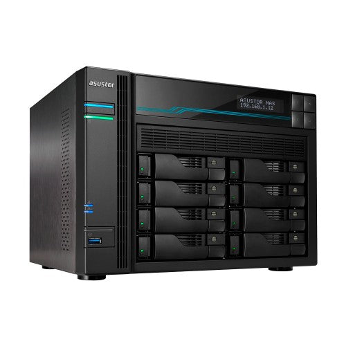 Asustor AS6508T NAS Tower Intel Atom® C3538 8 GB DDR4 0 TB ADM Black