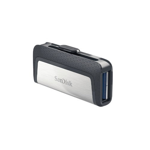 SanDisk Drive USB Ganda Ultra Tipe-C 256 GB USB flash drive USB Type-A / USB Type-C 3.2 Gen 1 (3.1 Gen 1) Gray, Silver
