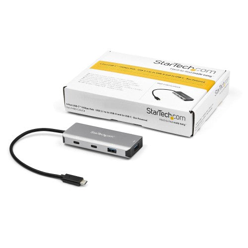 StarTech.com HB31C2A2CB interface hub USB 3.2 Gen 2 (3.1 Gen 2) Type-C 10000 Mbit/s Black, Gray