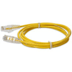 AddOn Networks ADD-1-5FSLCAT6A-YW networking cable Yellow 18.1" (0.46 m) Cat6a U/UTP (UTP) Round