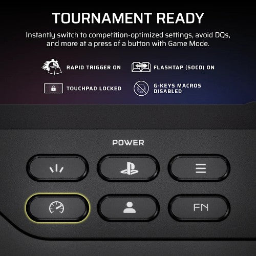 Corsair Novablade Pro Black Bluetooth/USB Fightstick Analogue / Digital PC, PlayStation 4, PlayStation 5