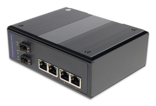 AddOn Networks ADD-IFMC-4RJ2SFP network media converter 100 Mbit/s Multi-mode, Single-mode Black