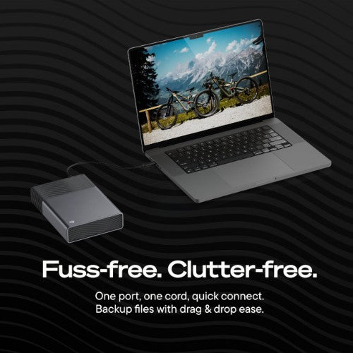 Seagate One Touch STNB16000400 external hard drive 16 TB USB Type-C Dark Gray
