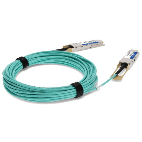 AddOn Networks QSFP-OTU4-AOC1M-CN-AO InfiniBand/fibre optic cable 39.4" (1 m) QSFP28 Mint color