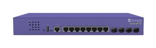 Extreme networks X435-8T-4S network switch Managed Gigabit Ethernet (10/100/1000) Power over Ethernet (PoE) 1U Violet