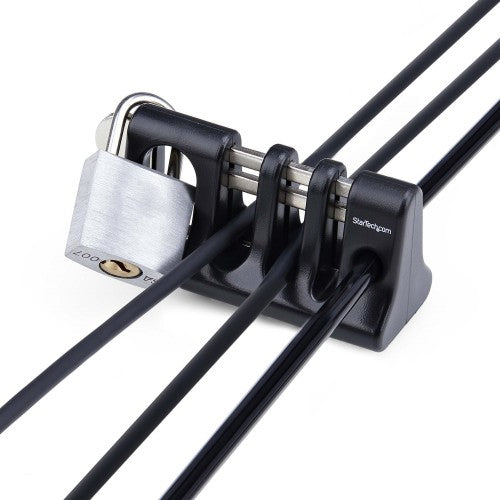 StarTech.com CABLE-ORGANIZER-LOCK cable organizer Desk Cable holder Black