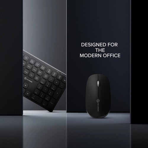 ALOGIC ASKBT3WC keyboard Mouse included Home/Office RF Wireless + Bluetooth Black