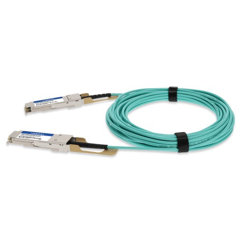 AddOn Networks ADD-Q28JUQ28DE-O15M InfiniBand/fibre optic cable 590.6" (15 m) QSFP28 AOC Aqua color