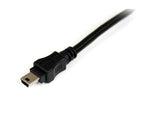 StarTech.com USB2HABMY3 USB cable USB 2.0 35.4" (0.9 m) Mini-USB B 2 x USB A 0.48 Gbit/s Black