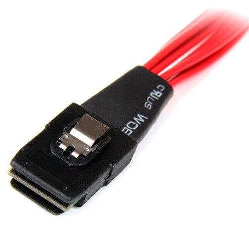 StarTech.com SAS808782P50 Serial Attached SCSI (SAS) cable 19.7" (0.5 m) Black, Red