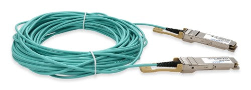 AddOn Networks P06153-B26-AO InfiniBand/fibre optic cable 1181.1" (30 m) QSFP56 AOC Aqua color, Stainless steel