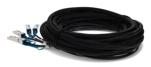 AddOn Networks 470-AEGH-AO InfiniBand/fibre optic cable 118.1" (3 m) QSFP+ 4x SFP+ DAC Black, Stainless steel