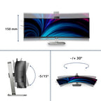Philips 49B2U6900CH/75 computer monitor 48.8" 5120 x 1440 pixels Dual QHD LCD Black