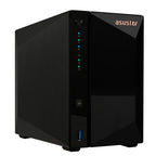 Asustor DRIVESTOR 2 Pro Gen2 AS3302T v2 NAS Realtek RTD1619B 2 GB DDR4 ADM Black
