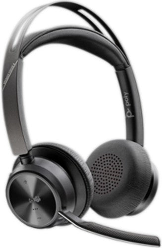 HP Poly Voyager Focus 2 Microsoft Teams Certified USB-C-C Headset +USB-C/A Adapter TAA