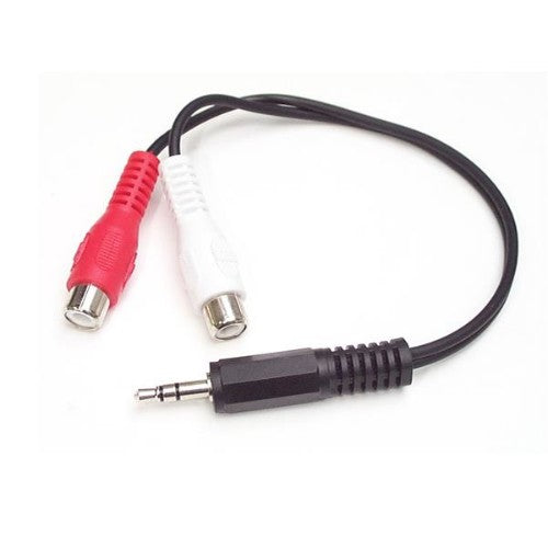 StarTech.com MUMFRCA audio cable 5.91" (0.15 m) 3.5mm 2 x RCA Black