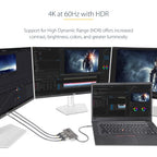 StarTech.com MST14CD123DP USB graphics adapter 4096 x 2160 pixels Gray