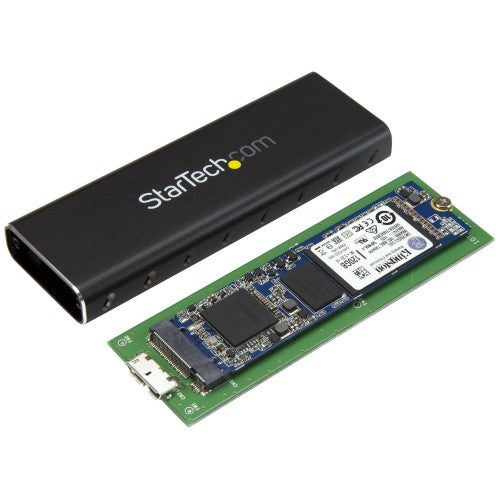 StarTech.com SM2NGFFMBU33 storage drive enclosure SSD enclosure Black M.2