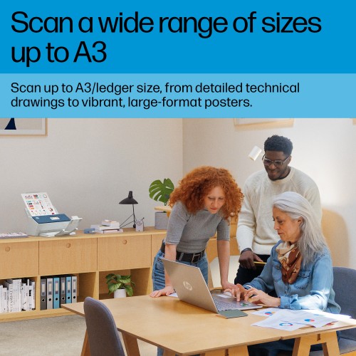 HP ScanJet Enterprise Flow N9000 sn1 Sheet-fed scanner 600 x 600 DPI A3 Blue, White