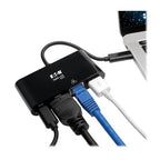 Tripp Lite U444-06N-H4GUBC laptop dock/port replicator USB 3.2 Gen 2 (3.1 Gen 2) Type-C Black