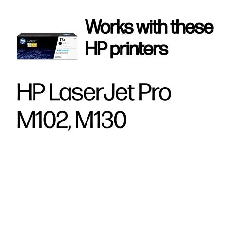 CF217A (17A) Toner black, 1.6K pages