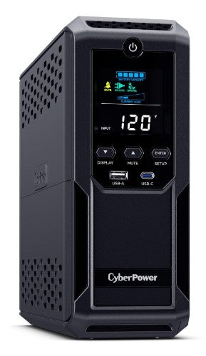 CyberPower LCD BRG1500AVRLCD2 uninterruptible power supply (UPS) Line-Interactive 1.5 kVA 900 W 12 AC outlet(s)