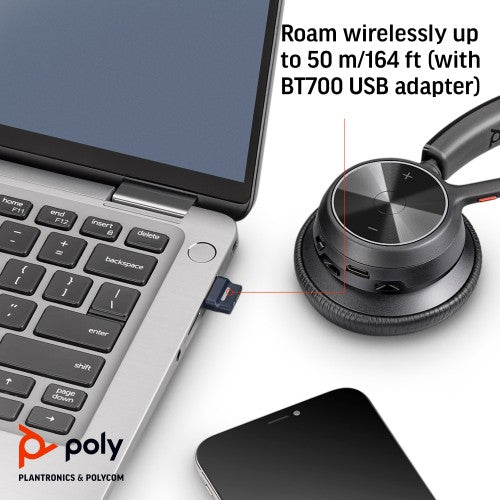 HP Poly Voyager 4310 Microsoft Teams Certified USB-A Headset +BT700 dongle