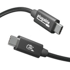 Plugable Technologies USB4-240W-1M USB cable USB4 Gen 3x2 39.4" (1 m) USB B USB C Black