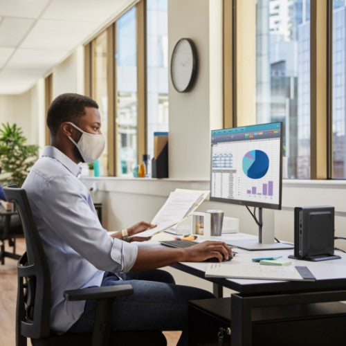 HP Pro Mini 400 G9 Intel® Core™ i7 i7-14700T 16 GB DDR5-SDRAM 256 GB SSD Windows 11 Pro Mini PC Black