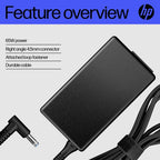 HP 65W 4.5mm Smart Adapter