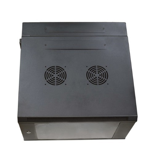 Weltron 90-4090WMEN-9U rack cabinet Wall mounted rack Black