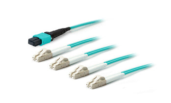 AddOn Networks MPO to 4 x LC, 3m InfiniBand/fibre optic cable 118.1" (3 m) MPO/MTP OFNP Blue