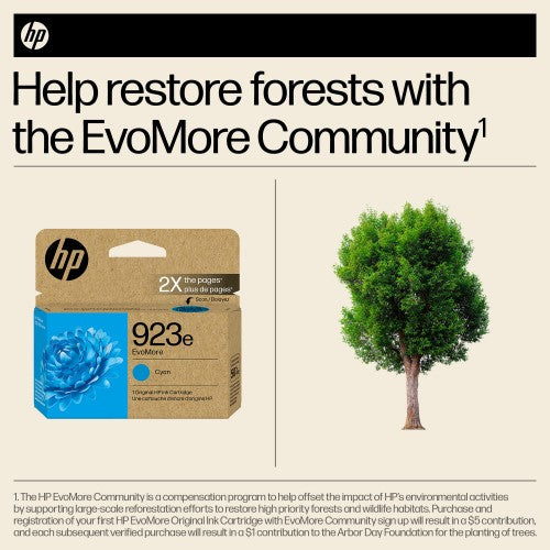 HP 923e EvoMore Cyan Original Ink Cartridge