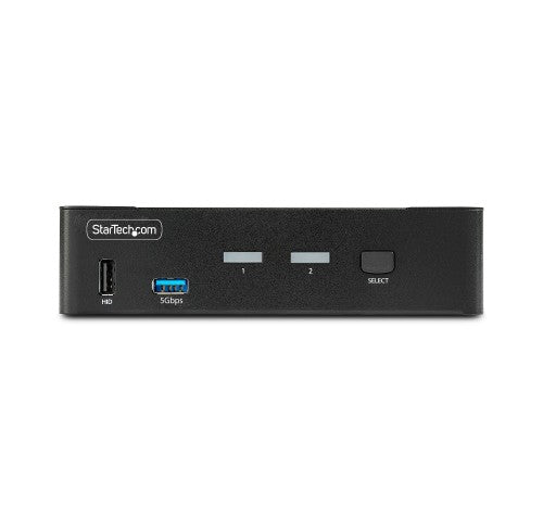 StarTech.com D86A2-2-PORT-8K-KVM KVM switch Black