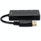 AddOn Networks DP2VGAA-AA video cable adapter 7.87" (0.2 m) DisplayPort VGA + HDMI + DVI Black