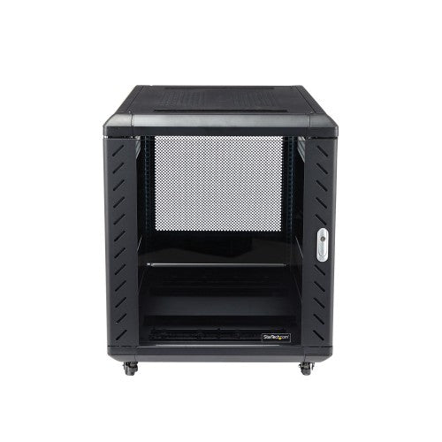StarTech.com RK1236BKF rack cabinet 12U Freestanding rack Black - Buy IT Solutions