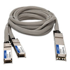 AddOn Networks MCP7Y60-H01A-AO InfiniBand/fibre optic cable 59.1" (1.5 m) QSFP56 2x QSFP56 OSP Gray