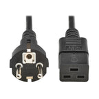Eaton P050-2P5M-EU power cable Black 98.4" (2.5 m) CEE7/7 IEC C19