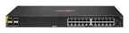 HPE Aruba Networking Aruba 6100 24G Class4 PoE 4SFP+ 370W Managed L3 Gigabit Ethernet (10/100/1000) Power over Ethernet (PoE) 1U Black