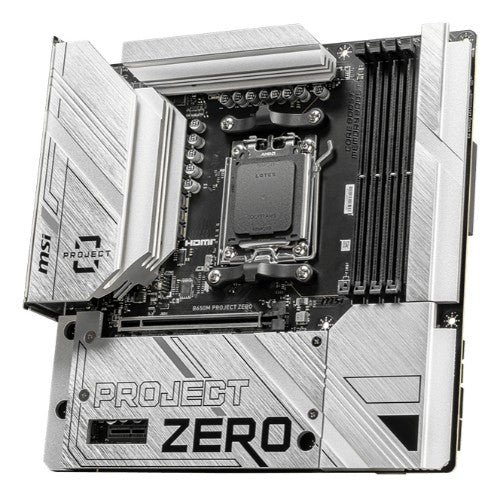 MSI B650M PROJECT ZERO motherboard AMD B650 Socket AM5 micro ATX