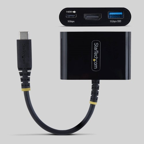 StarTech.com 168B-USBC-MULTIPORT laptop dock/port replicator Wired USB 3.2 Gen 1 (3.1 Gen 1) Type-C Black